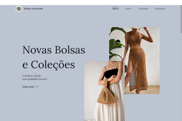 Preview do site L'B arte em Fios - Trabalhos em Crochê